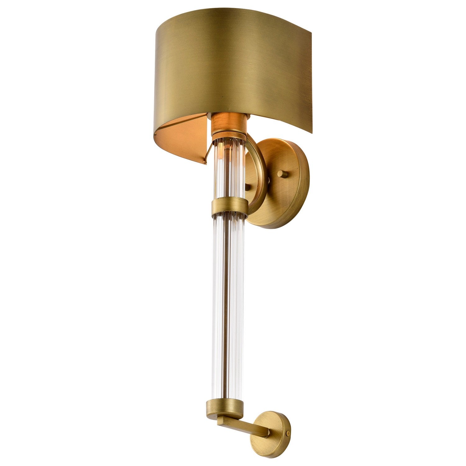 Nuvo Lighting - 60-7757 - One Light Wall Sconce - Teagon - Natural Brass