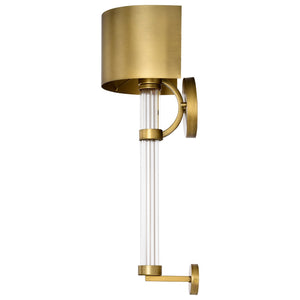 Nuvo Lighting - 60-7757 - One Light Wall Sconce - Teagon - Natural Brass