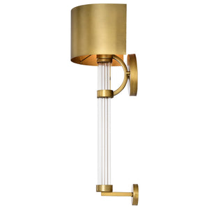 Nuvo Lighting - 60-7757 - One Light Wall Sconce - Teagon - Natural Brass