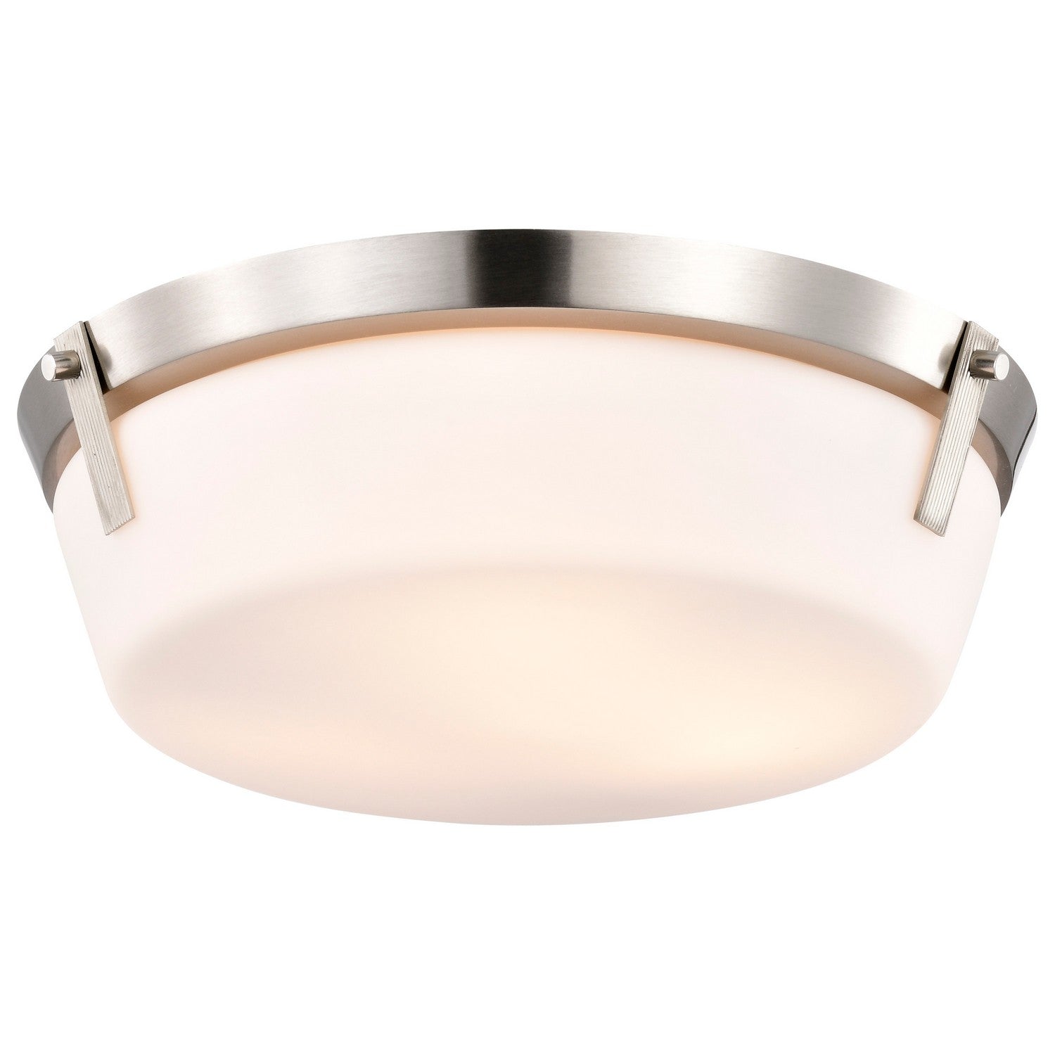 Nuvo Lighting - 60-7760 - Three Light Flush Mount - Rowen - Brushed Nickel