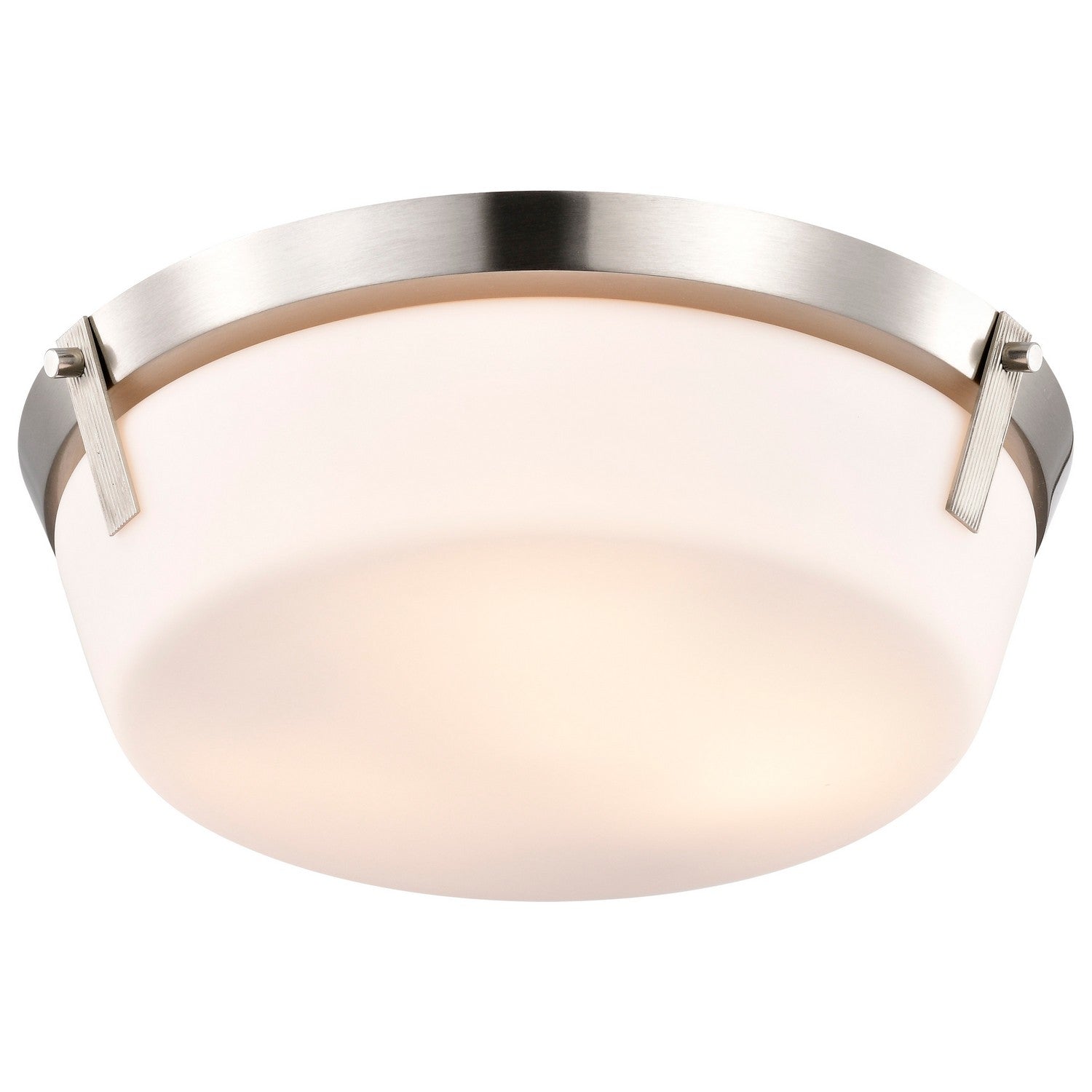 Nuvo Lighting - 60-7760 - Three Light Flush Mount - Rowen - Brushed Nickel