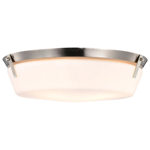 Nuvo Lighting - 60-7761 - Four Light Flush Mount - Rowen - Brushed Nickel