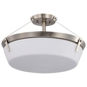 Nuvo Lighting - 60-7762 - Four Light Semi Flush Mount - Rowen - Brushed Nickel