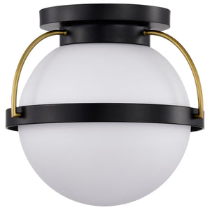 Nuvo Lighting - 60-7770 - One Light Flush Mount - Lakeshore - Matte Black