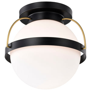 Nuvo Lighting - 60-7771 - One Light Flush Mount - Lakeshore - Matte Black