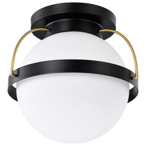 Nuvo Lighting - 60-7771 - One Light Flush Mount - Lakeshore - Matte Black