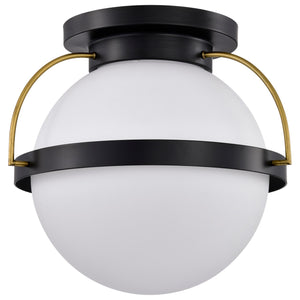 Nuvo Lighting - 60-7772 - One Light Flush Mount - Lakeshore - Matte Black