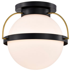 Nuvo Lighting - 60-7772 - One Light Flush Mount - Lakeshore - Matte Black