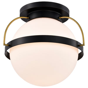 Nuvo Lighting - 60-7772 - One Light Flush Mount - Lakeshore - Matte Black