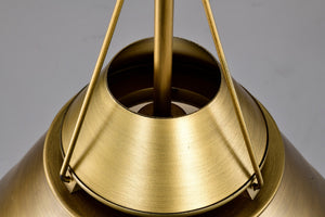 Nuvo Lighting - 60-7776 - One Light Pendant - Adina - Natural Brass