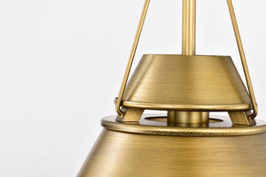 Nuvo Lighting - 60-7777 - One Light Pendant - Adina - Natural Brass