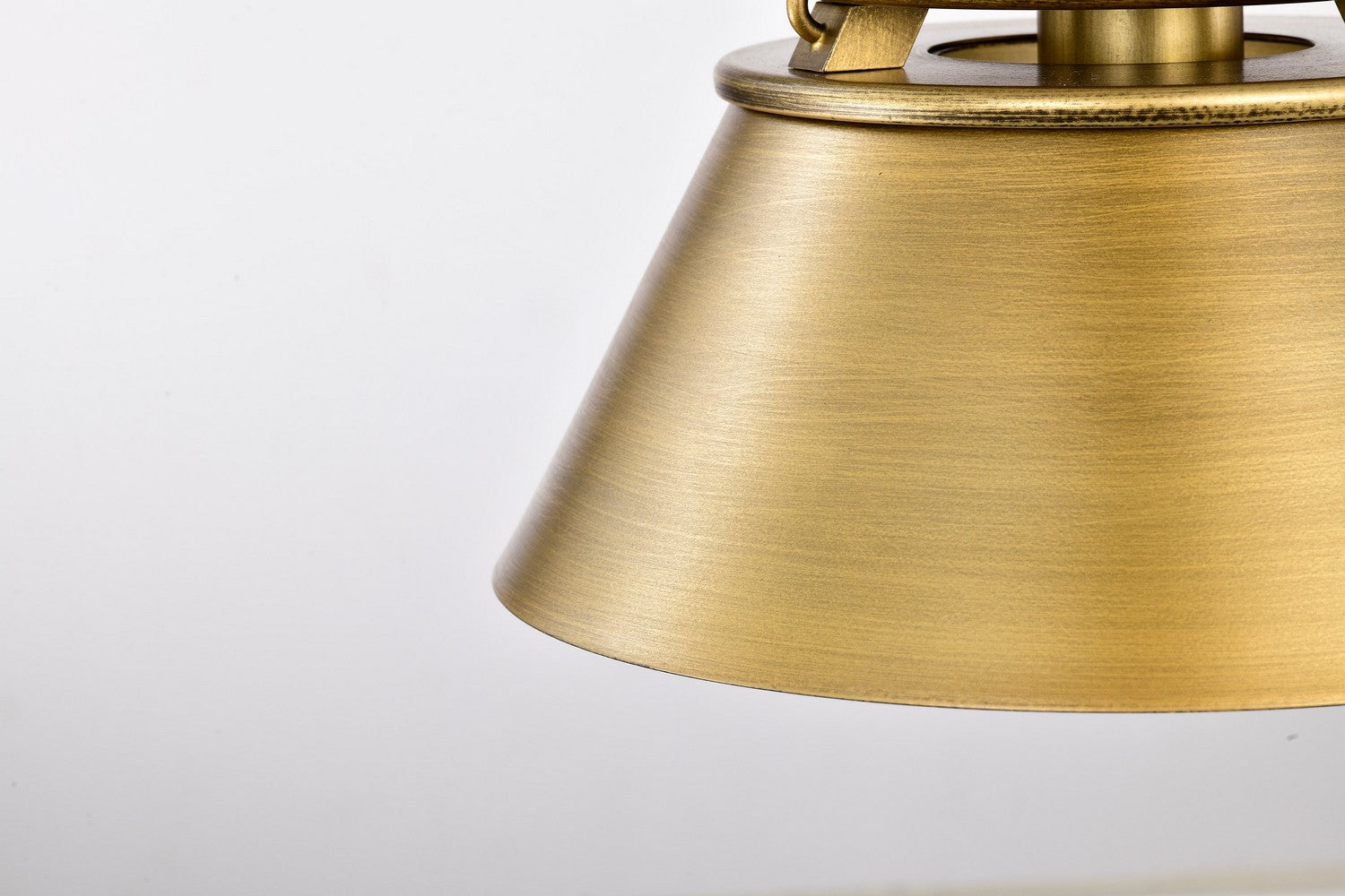 Nuvo Lighting - 60-7777 - One Light Pendant - Adina - Natural Brass