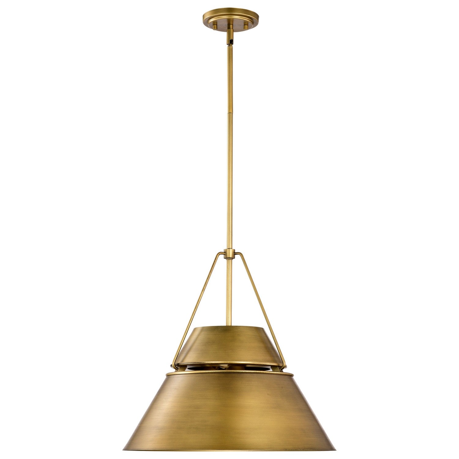 Nuvo Lighting - 60-7778 - Three Light Pendant - Adina - Natural Brass