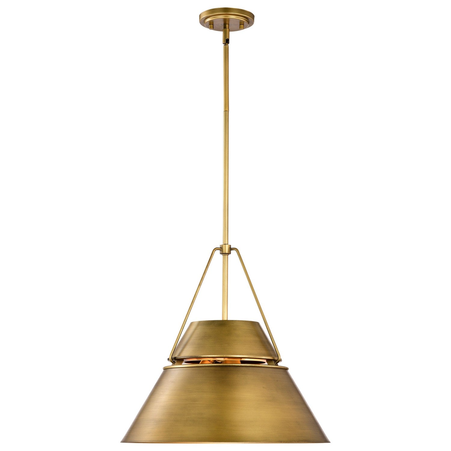 Nuvo Lighting - 60-7778 - Three Light Pendant - Adina - Natural Brass