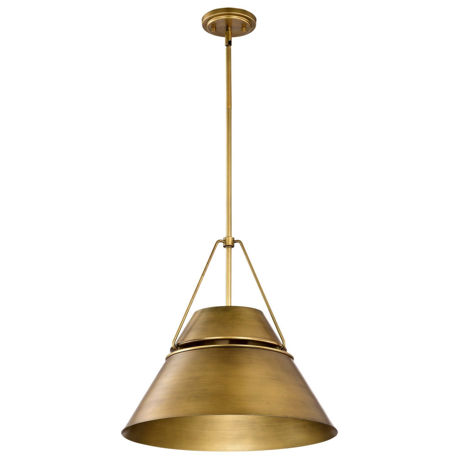 Nuvo Lighting - 60-7778 - Three Light Pendant - Adina - Natural Brass