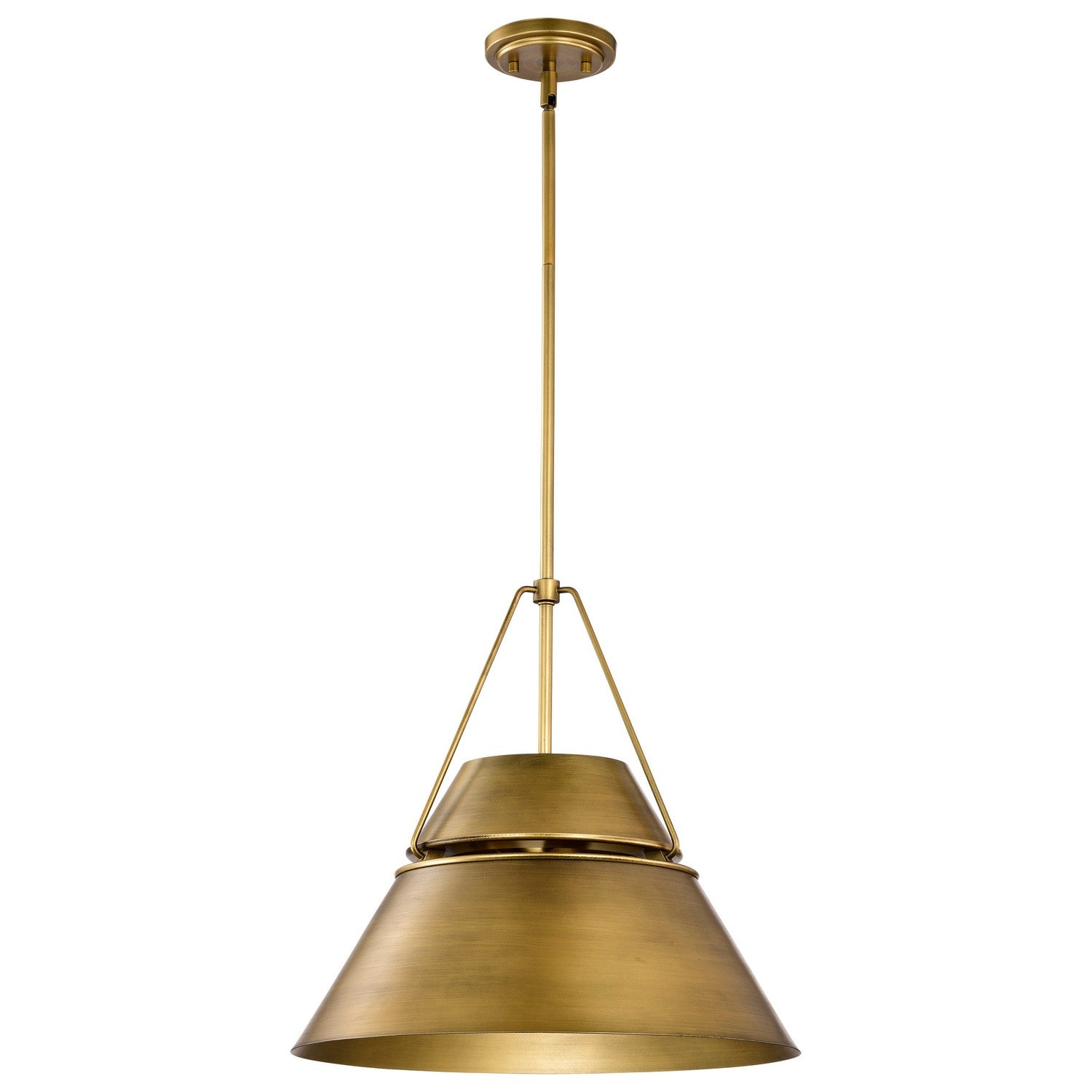 Nuvo Lighting - 60-7778 - Three Light Pendant - Adina - Natural Brass