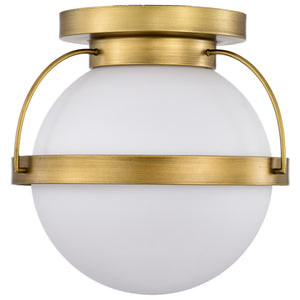 Nuvo Lighting - 60-7780 - One Light Flush Mount - Lakeshore - Natural Brass