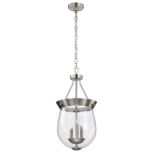 Nuvo Lighting - 60-7802 - Three Light Pendant - Boliver - Brushed Nickel