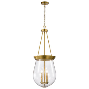 Nuvo Lighting - 60-7804 - Three Light Pendant - Boliver - Vintage Brass