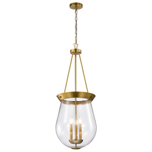 Nuvo Lighting - 60-7804 - Three Light Pendant - Boliver - Vintage Brass