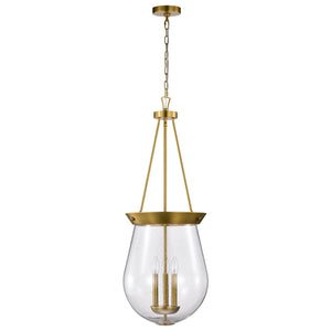 Nuvo Lighting - 60-7804 - Three Light Pendant - Boliver - Vintage Brass