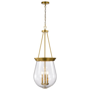 Nuvo Lighting - 60-7804 - Three Light Pendant - Boliver - Vintage Brass
