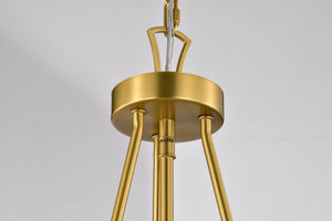 Nuvo Lighting - 60-7804 - Three Light Pendant - Boliver - Vintage Brass