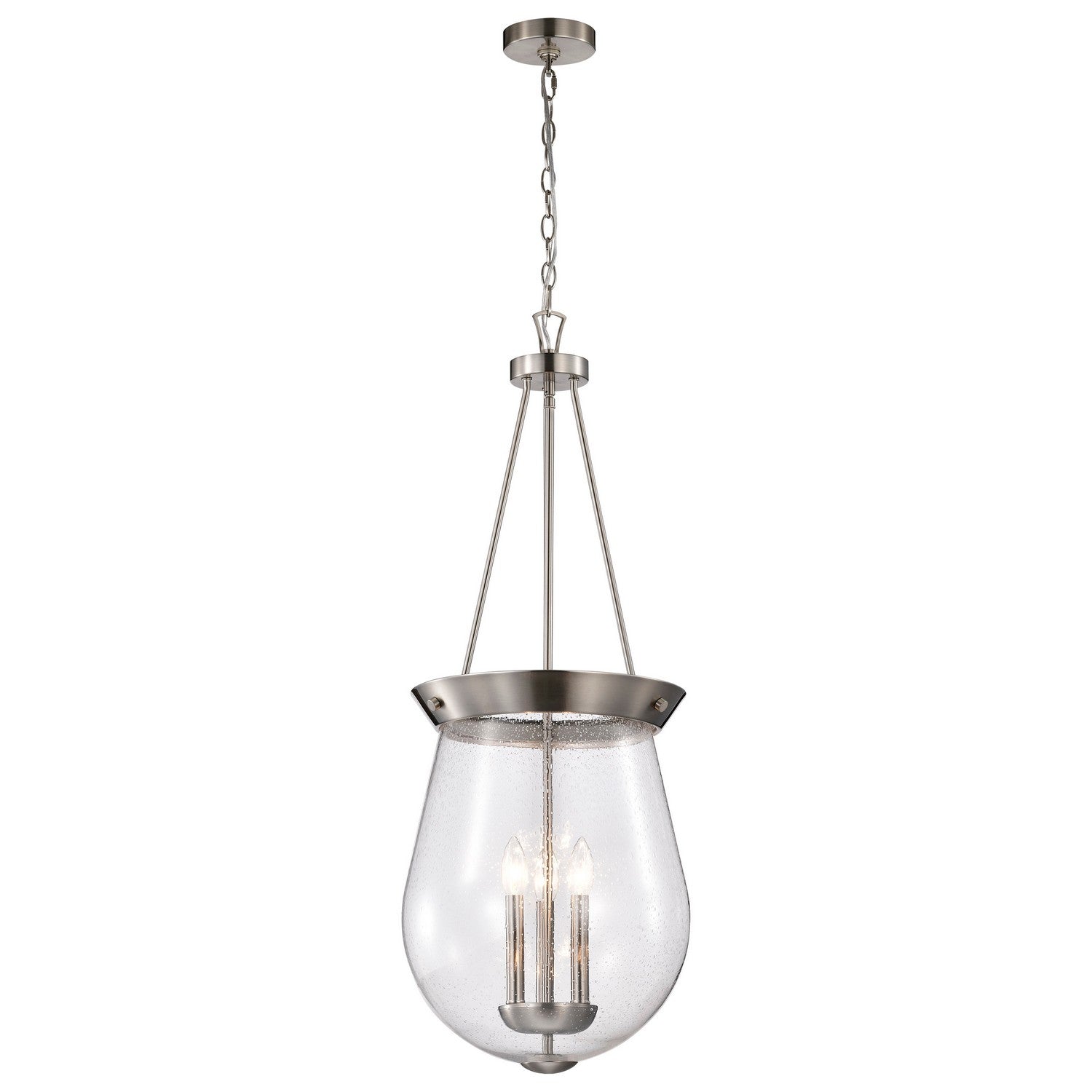 Nuvo Lighting - 60-7805 - Three Light Pendant - Boliver - Brushed Nickel