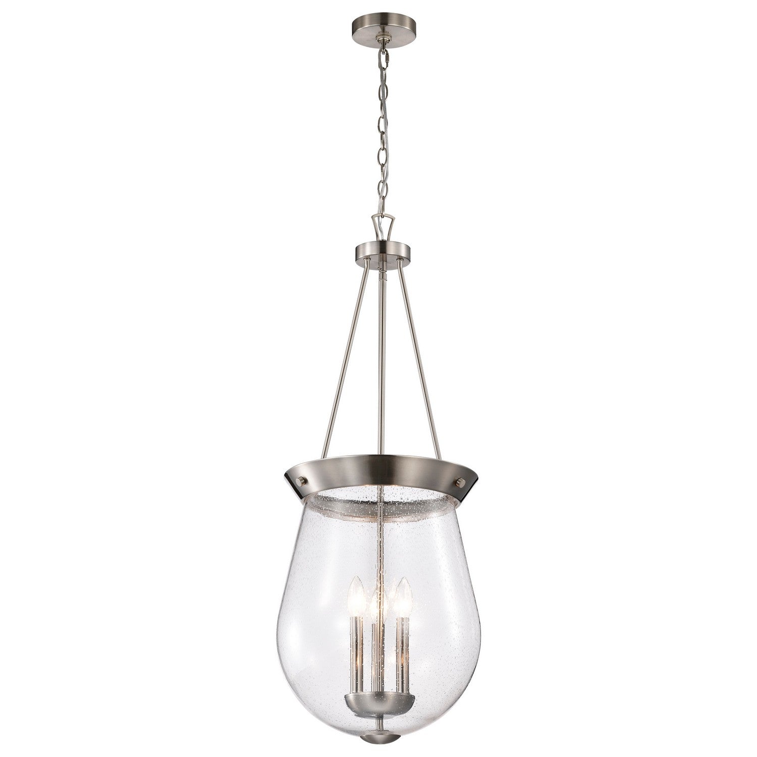 Nuvo Lighting - 60-7805 - Three Light Pendant - Boliver - Brushed Nickel