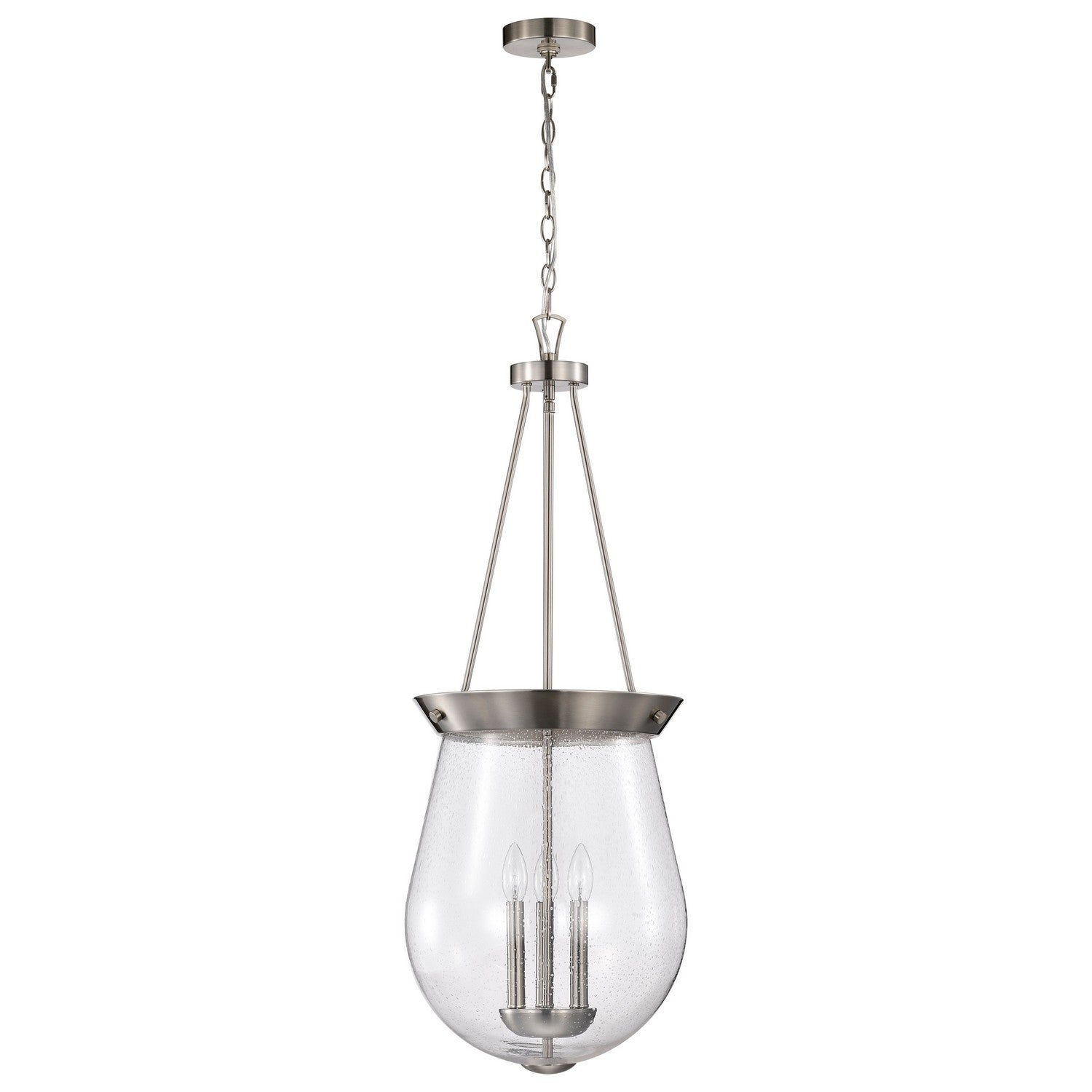 Nuvo Lighting - 60-7805 - Three Light Pendant - Boliver - Brushed Nickel