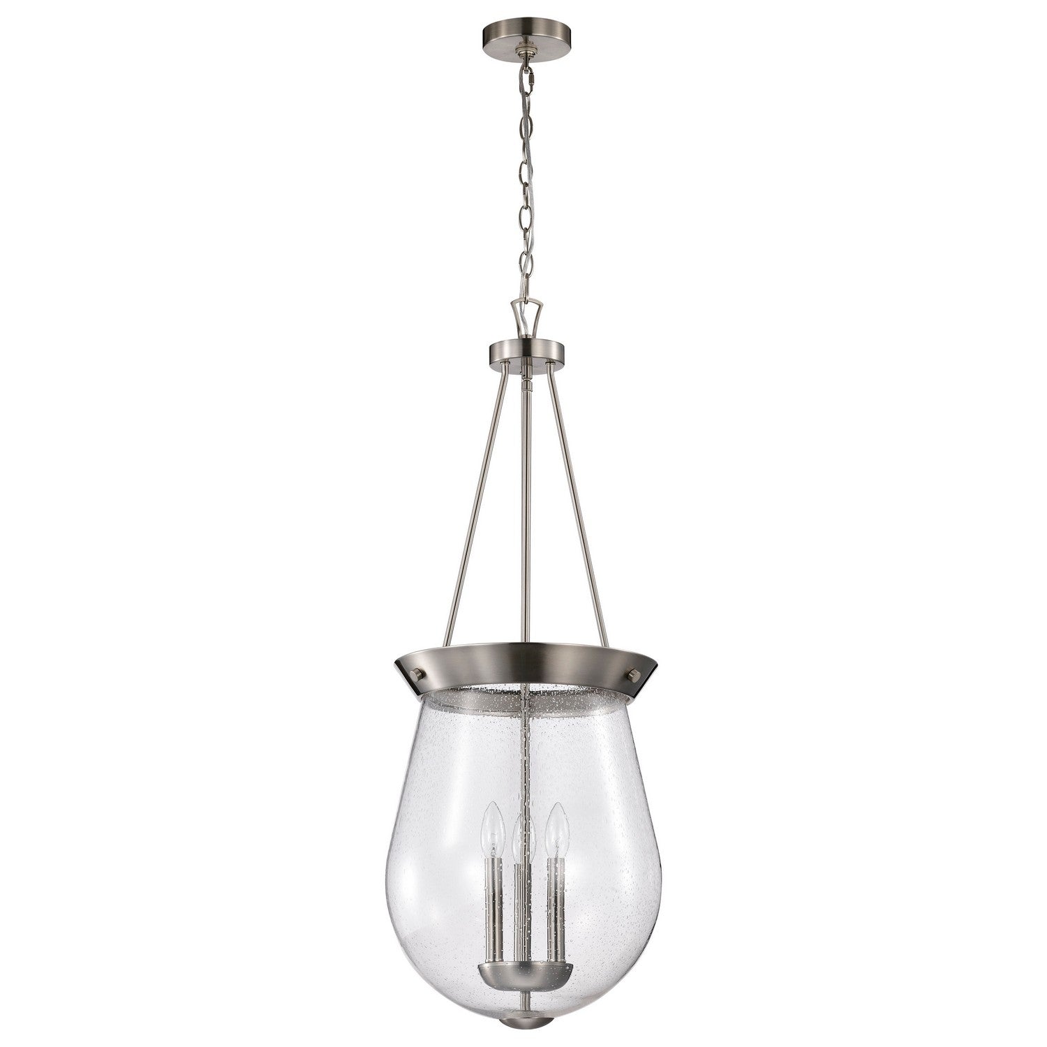 Nuvo Lighting - 60-7805 - Three Light Pendant - Boliver - Brushed Nickel