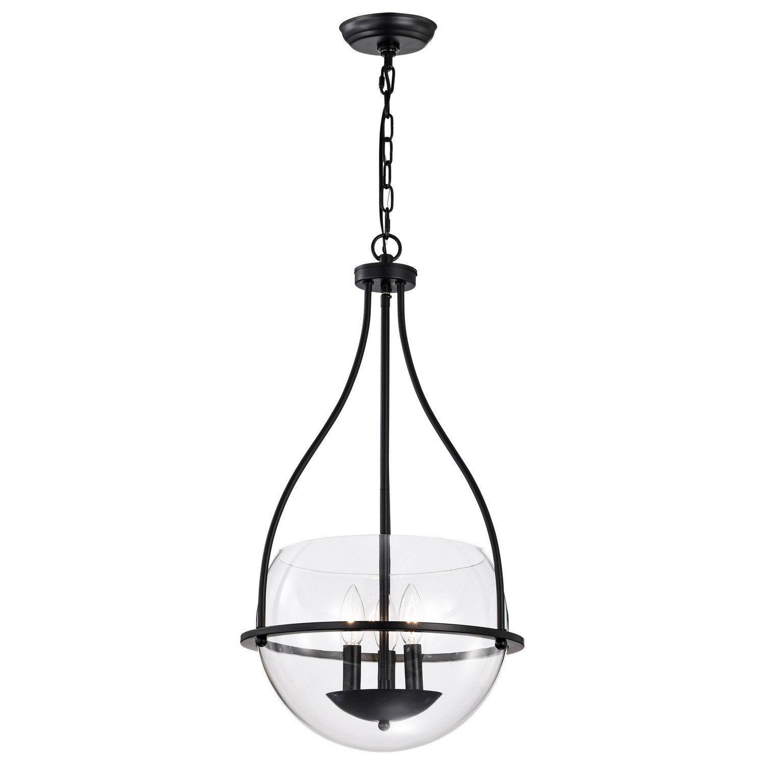Nuvo Lighting - 60-7820 - Three Light Pendant - Amado - Matte Black