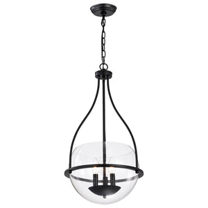 Nuvo Lighting - 60-7820 - Three Light Pendant - Amado - Matte Black