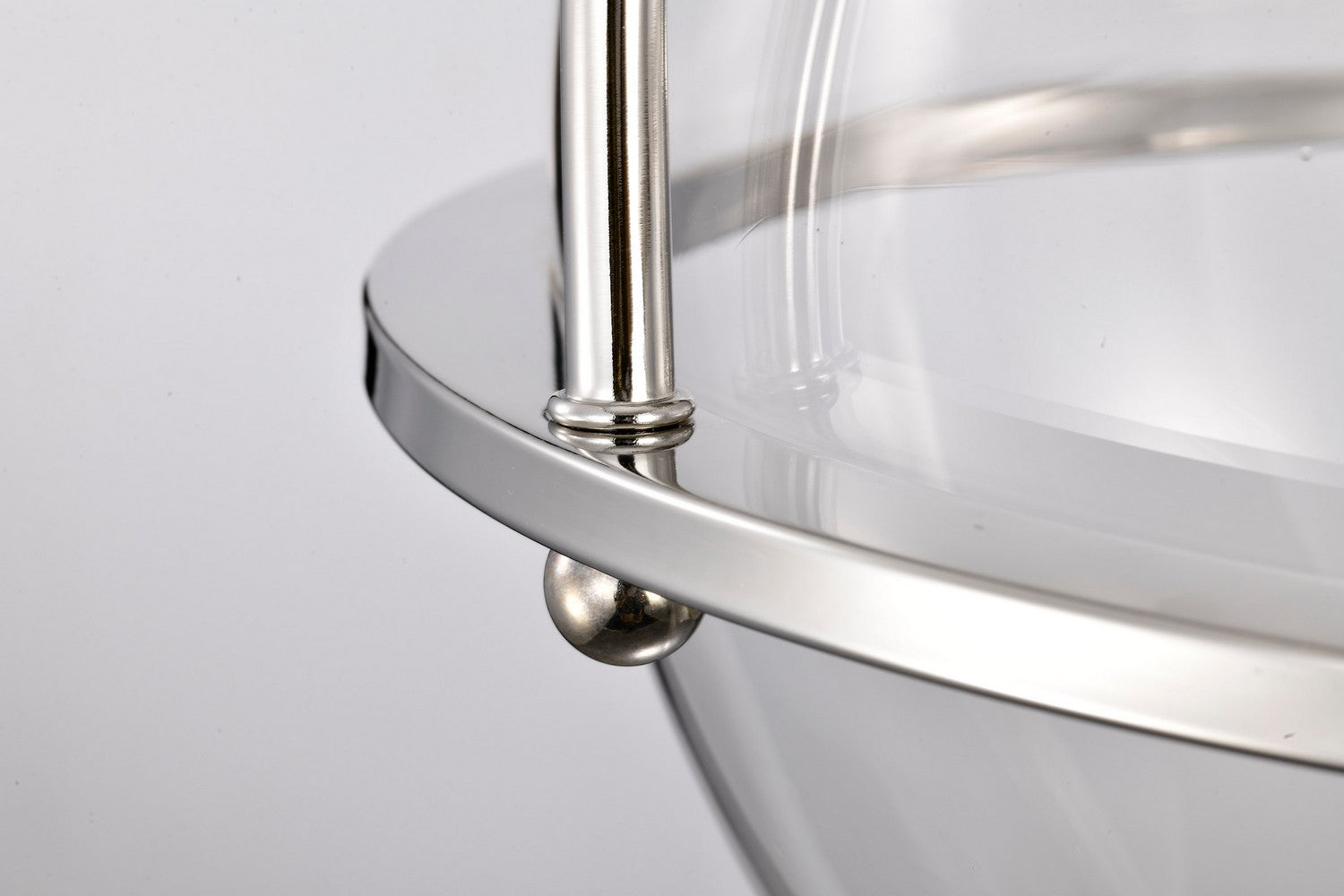 Nuvo Lighting - 60-7822 - Three Light Semi Flush Mount - Amado - Polished Nickel