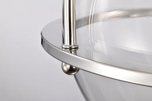 Nuvo Lighting - 60-7822 - Three Light Semi Flush Mount - Amado - Polished Nickel