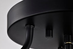 Nuvo Lighting - 60-7823 - Three Light Semi Flush Mount - Amado - Matte Black