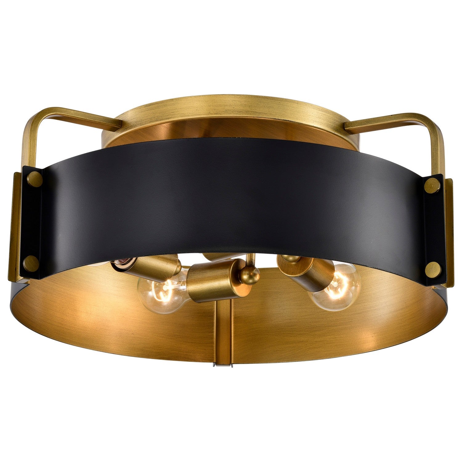 Nuvo Lighting - 60-7841 - Four Light Semi Flush Mount - Altos - Matte Black