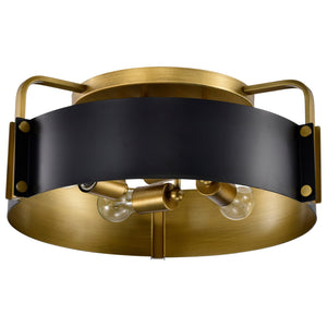 Nuvo Lighting - 60-7841 - Four Light Semi Flush Mount - Altos - Matte Black