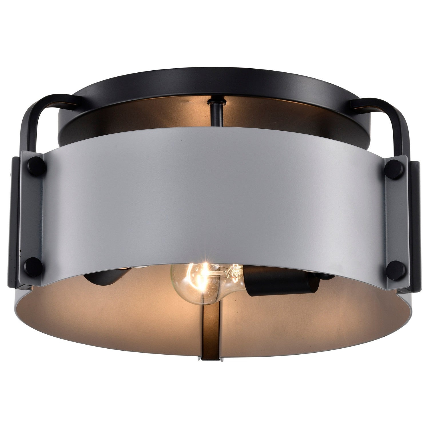 Nuvo Lighting - 60-7850 - Three Light Semi Flush Mount - Altos - Matte Gray