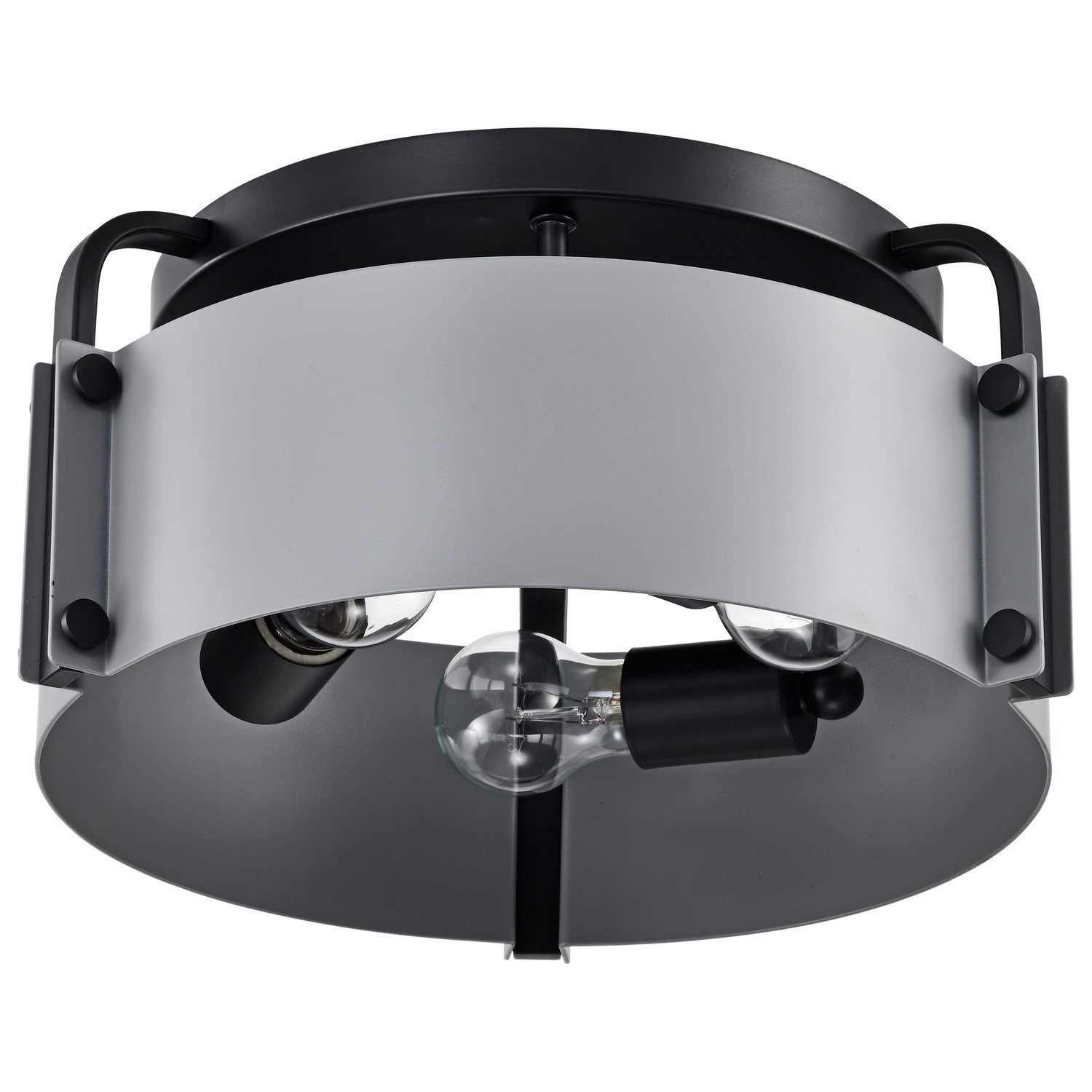 Nuvo Lighting - 60-7850 - Three Light Semi Flush Mount - Altos - Matte Gray