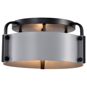 Nuvo Lighting - 60-7850 - Three Light Semi Flush Mount - Altos - Matte Gray