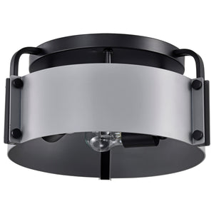 Nuvo Lighting - 60-7850 - Three Light Semi Flush Mount - Altos - Matte Gray