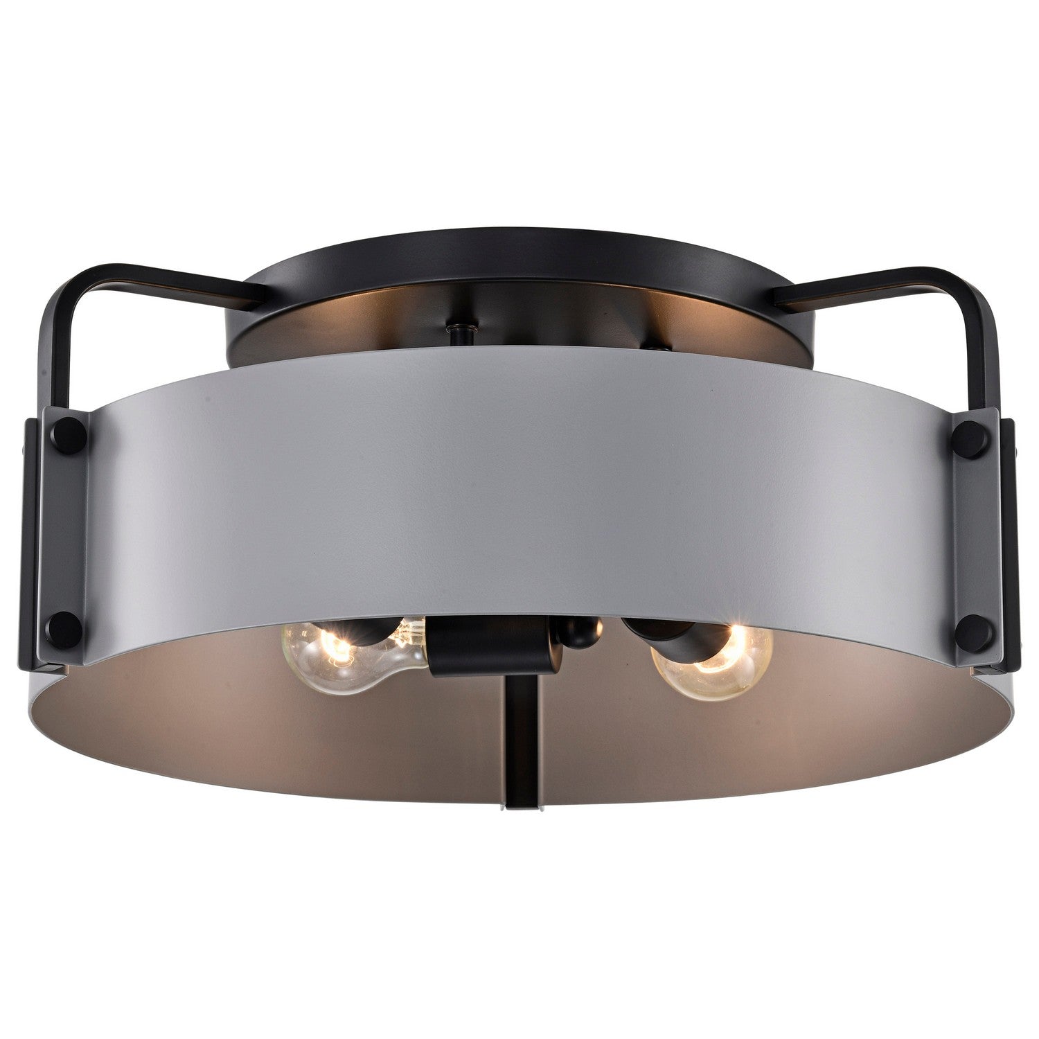 Nuvo Lighting - 60-7851 - Four Light Semi Flush Mount - Altos - Matte Gray