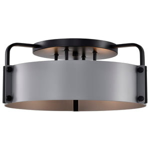 Nuvo Lighting - 60-7851 - Four Light Semi Flush Mount - Altos - Matte Gray