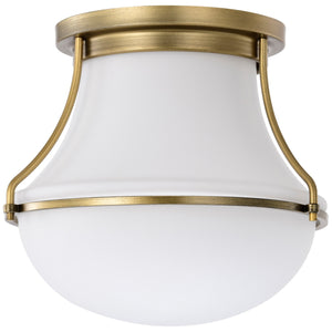 Nuvo Lighting - 60-7860 - One Light Flush Mount - Valdora - Natural Brass