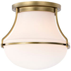 Nuvo Lighting - 60-7860 - One Light Flush Mount - Valdora - Natural Brass