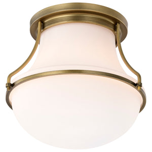 Nuvo Lighting - 60-7860 - One Light Flush Mount - Valdora - Natural Brass