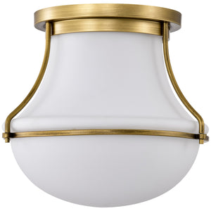 Nuvo Lighting - 60-7861 - One Light Flush Mount - Valdora - Natural Brass