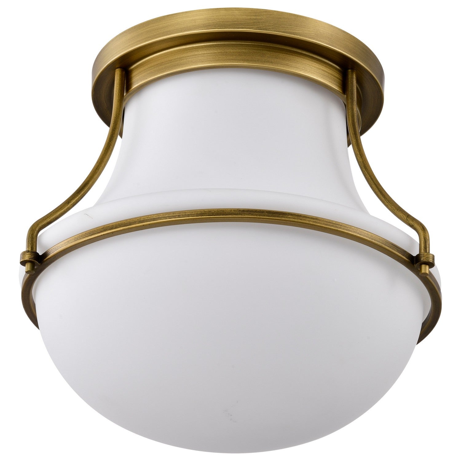 Nuvo Lighting - 60-7861 - One Light Flush Mount - Valdora - Natural Brass