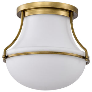 Nuvo Lighting - 60-7861 - One Light Flush Mount - Valdora - Natural Brass